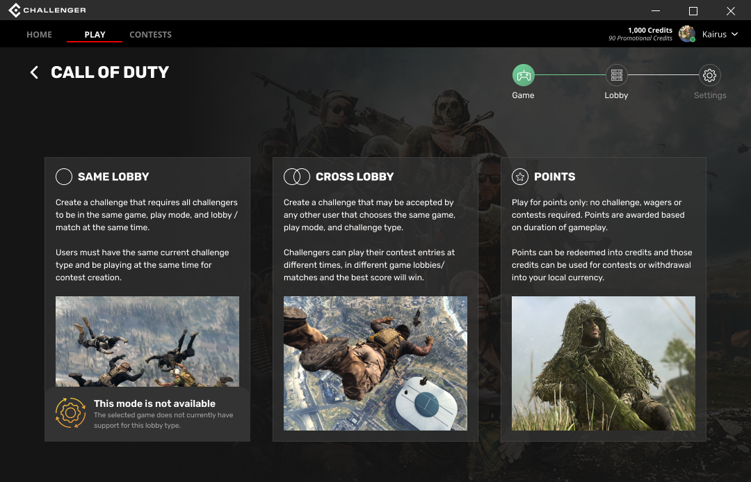 Featured image for “Challenger Adds Call of Duty: Warzone to Its Lineup, Becoming the First Platform to Offer Peer-to-Peer, Cash-Based Competition in Battle Royale Gaming”